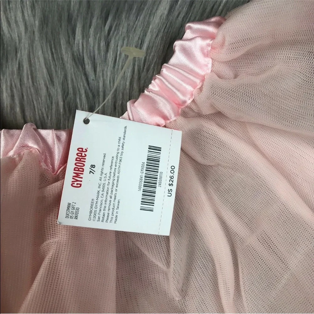 Gymboree Girls 7/8 Pink Tulle Ballet Costume Skirt
